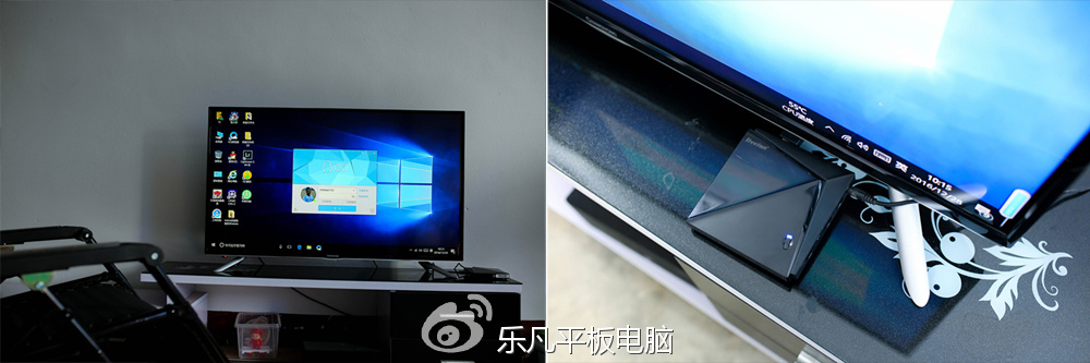 乐凡(livefan)T2迷你主机迷你小台式电脑与电视机搭配